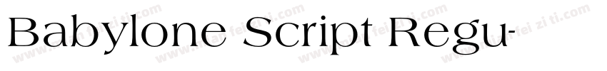 Babylone Script Regu字体转换